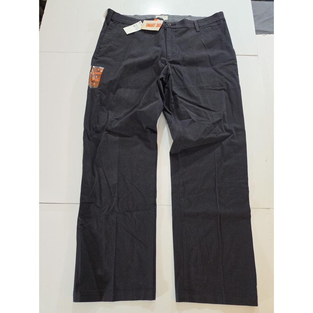 NWT Dockers Smart 360 Flex Workday Khakis Mens‎ 40x32 Black Straight Fit Pants